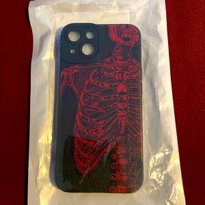 SHEIN red and black case